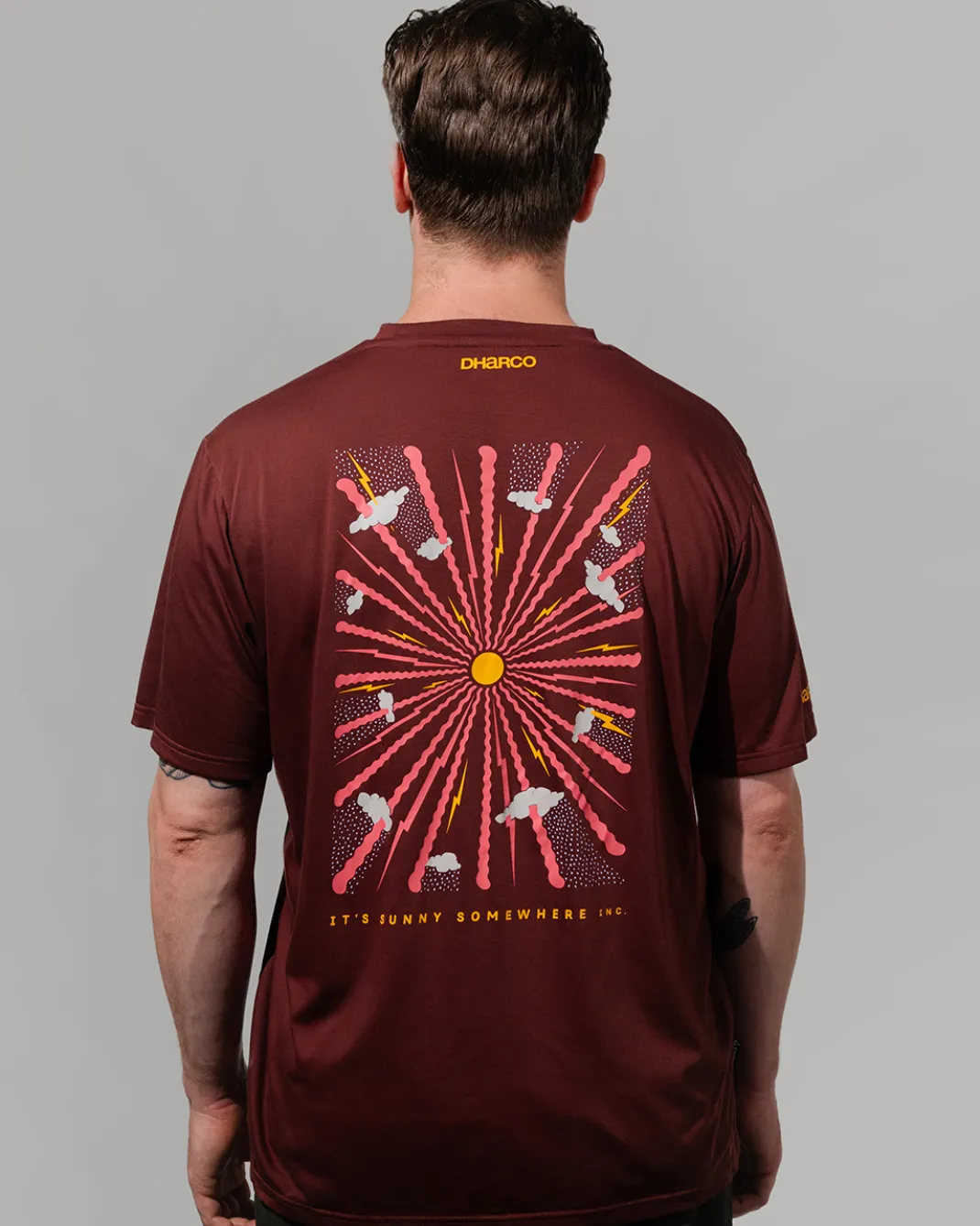 Mens Short Sleeve Tech Tee | It's Sunny X DHaRCO